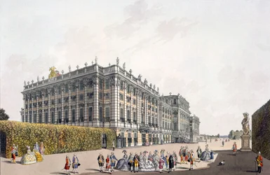 View of the Palace of Schoenbrunn, Vienna, 1792